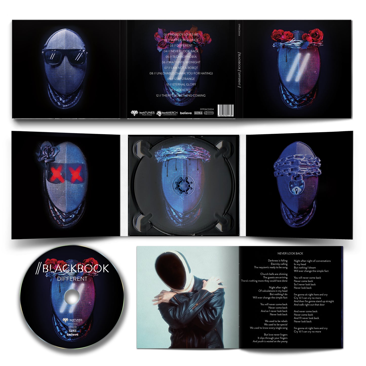 Bundle Man - BLACKBOOK - Different (Lim. Digipac CD + Lim. 12" Vinyl LP + T-Shirt)