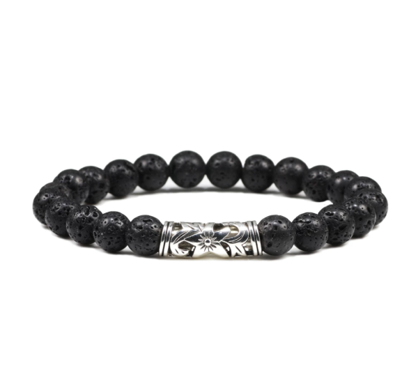 Armband - Black Lavastones