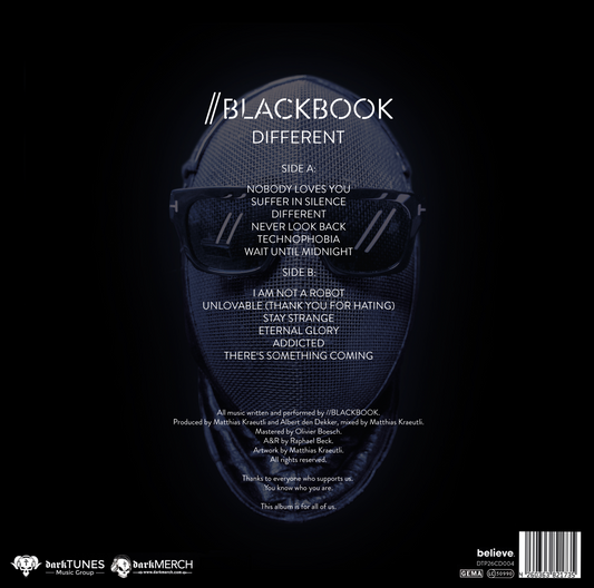 BLACKBOOK - Different (Ltd. 12" Black Vinyl LP)