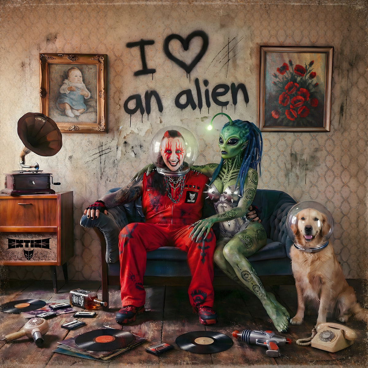Bundle Man - EXTIZE - I LOVE AN ALIEN (Lim. Digipac CD + Collector T-Shirt)
