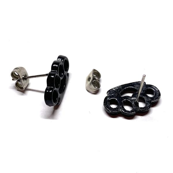 Ohrringe - Schwarzes Schlagring