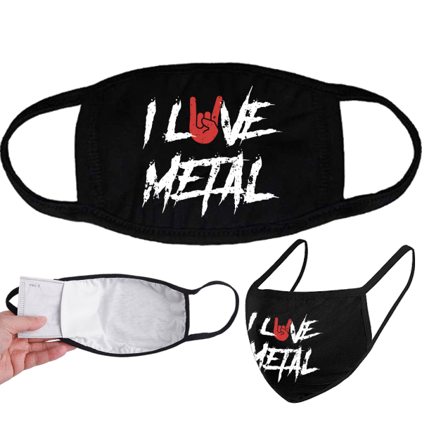Face Mask - DARKMERCH - I Love Metal
