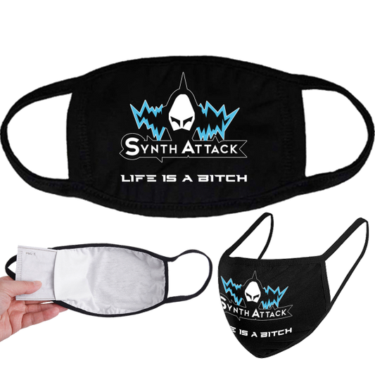Face Mask - SYNTHATTACK - Life Is A Bitch - CUSTOM