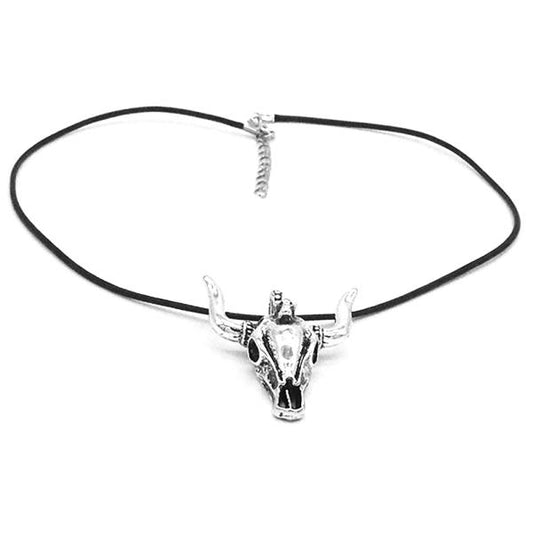 Necklace - Bull Skull