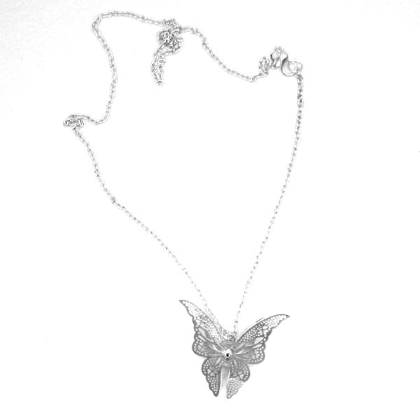Necklace - Silver Butterfly