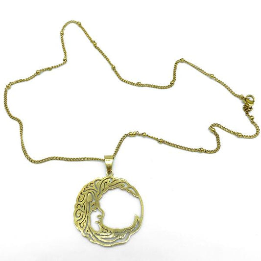 Necklace - Gold Moon
