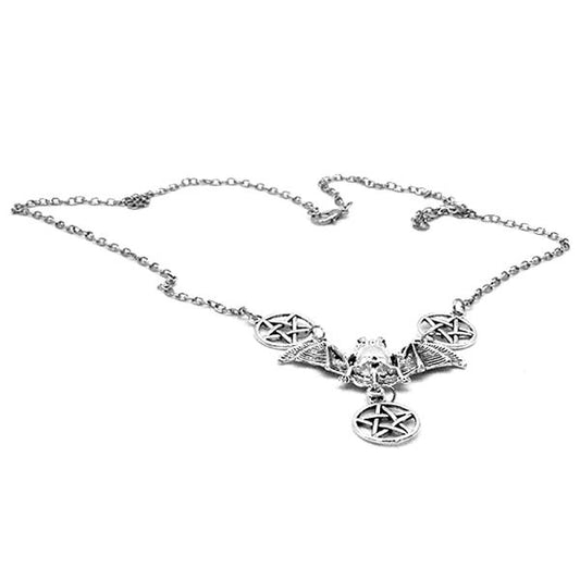 Necklace - Pentagram Bat