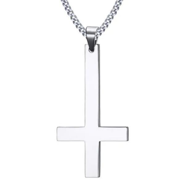 Necklace - Atheist Silver Cross