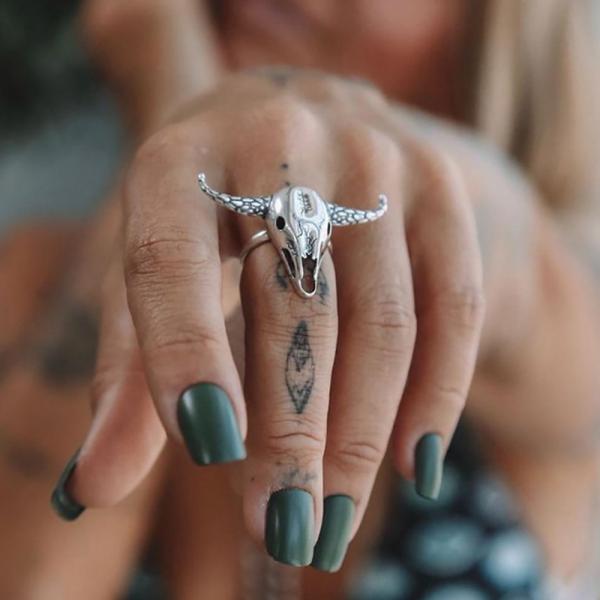 Ring - Bull Skull