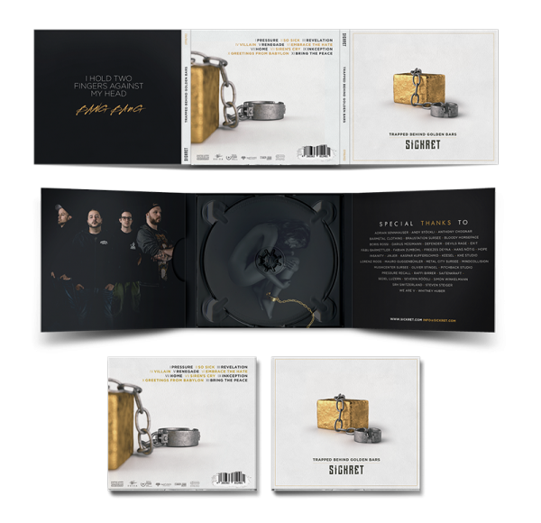 SICKRET - Trapped Behind Golden Bars (Lim. Digipak)