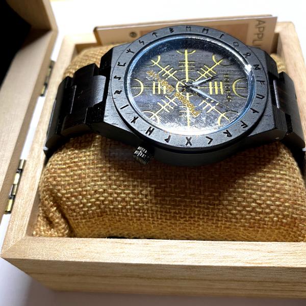 Armbanduhr - Viking Wood Black