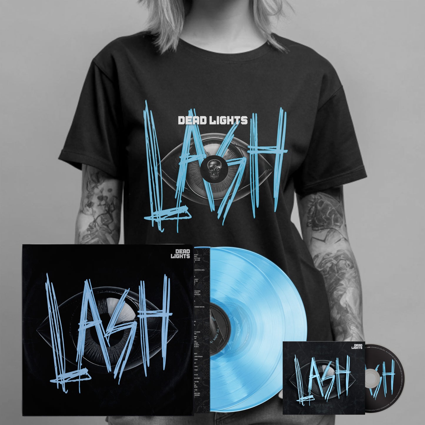 Bundle Girly - DEAD LIGHTS - LASH (Lim. Digipac CD + Lim. Double Vinyl LP + Girly Shirt)