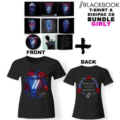 Bundle Girly - BLACKBOOK - Different (Lim. Digipac CD + Girly Shirt)