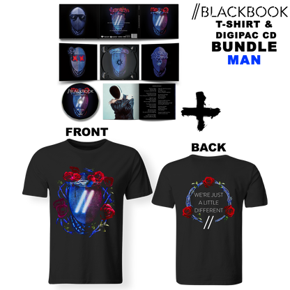 Bundle Man - BLACKBOOK - Different (Lim. Digipac CD + T-Shirt)