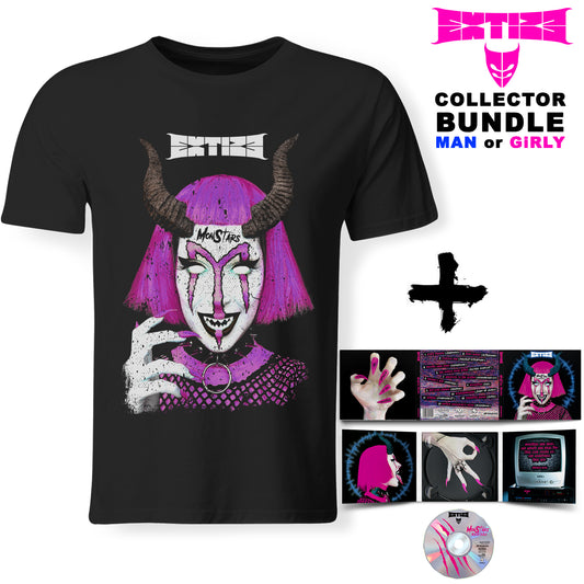 Bundle Girly - EXTIZE - MonStars Remixes (Lim. Digipak + T-Shirt + Autograph Card)