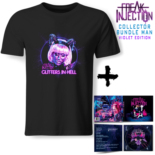 Bundle Man - FREAK INJECTION - Daddy Is The Devil - Violet Edition (Lim. Digipak + T-Shirt)