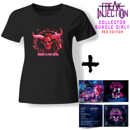 Bundle Girly - FREAK INJECTION - Daddy Is The Devil - Red Edition (Lim. Digipak + T-Shirt)