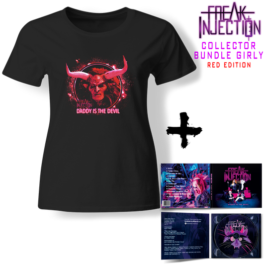 Bundle Girly - FREAK INJECTION - Daddy Is The Devil - Red Edition (Lim. Digipak + T-Shirt)
