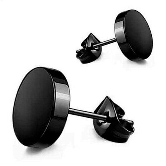 Earrings - Black Fake Plug