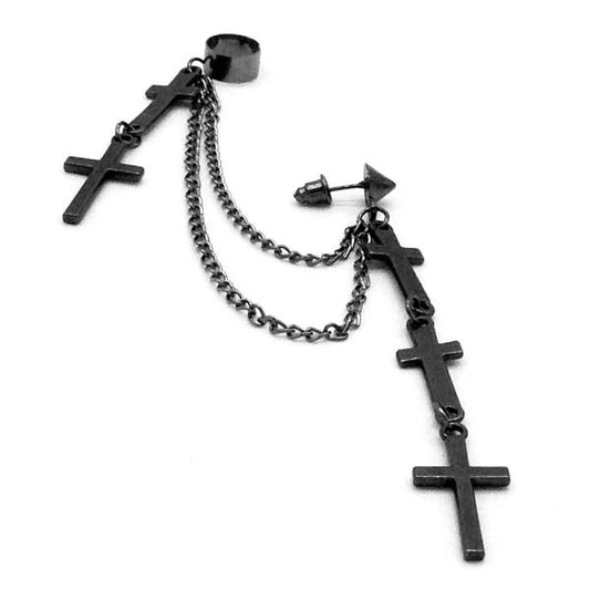 Earring - Crosses Chain