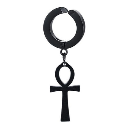 Earring - Dark Ankh