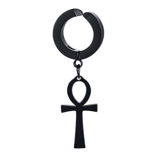 Earring - Dark Ankh