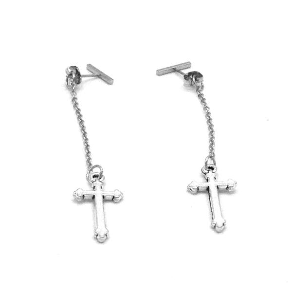 Earrings - Necromantic Cross