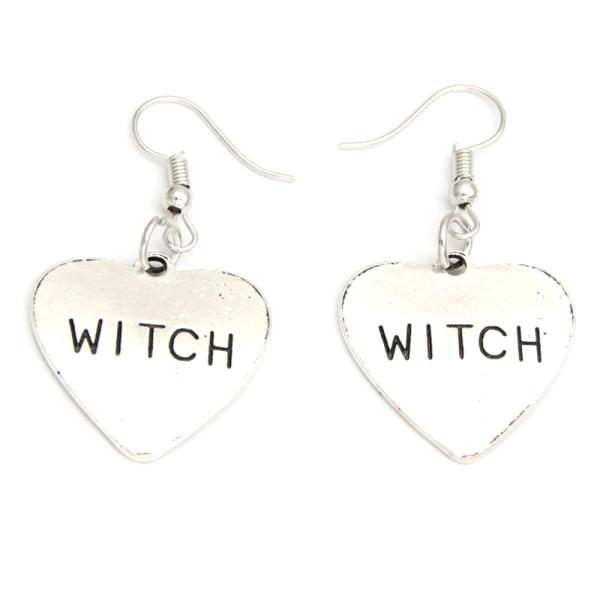 Earrings - Witch Hearts