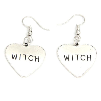 Earrings - Witch Hearts
