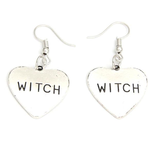 Earrings - Witch Hearts