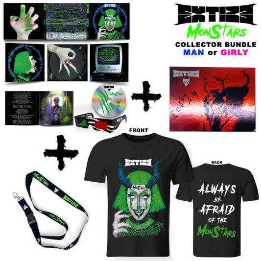 Bundle Girly - EXTIZE - MonStars (Lim. Digipak + 3D Booklet & Glasses + T-Shirt)