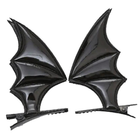 Haarklammern - Bat Wings Black