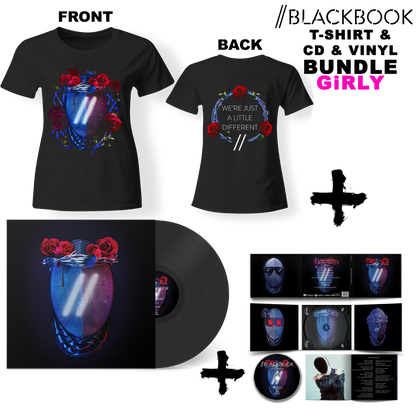 Bundle Girly - BLACKBOOK - Different (Lim. Digipac CD + Lim 12" Vinyl LP + Girly Shirt)