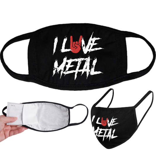 Face Mask - DARKMERCH - I Love Metal