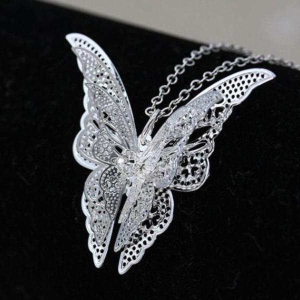 Halskette - Silver Butterfly