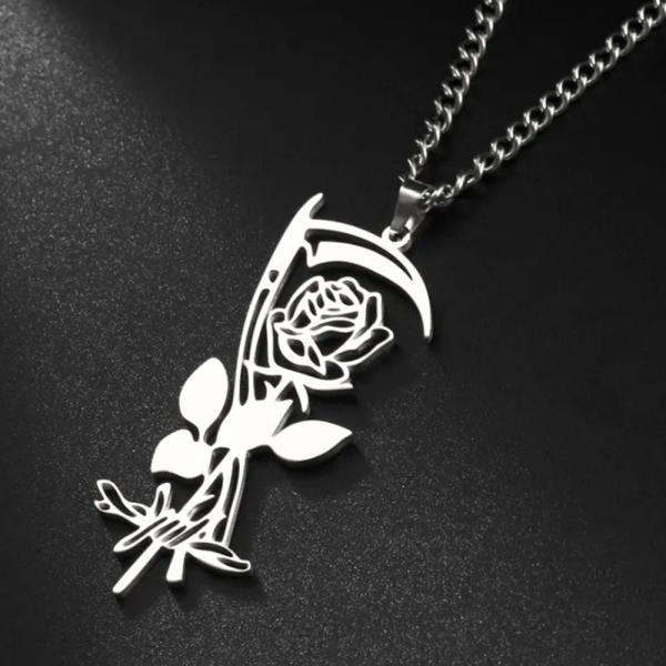 Halskette - Death Rose