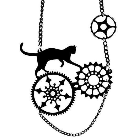 Halskette - Mechanic Cat