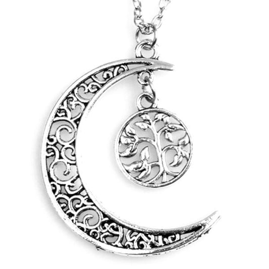 Halskette - Moon Tree of Life