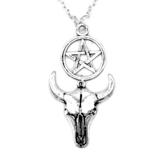  Halskette - Pentagram Bull