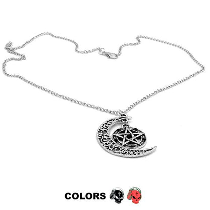  Halskette - Moon Pentagram
