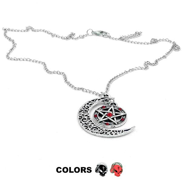  Halskette - Moon Pentagram