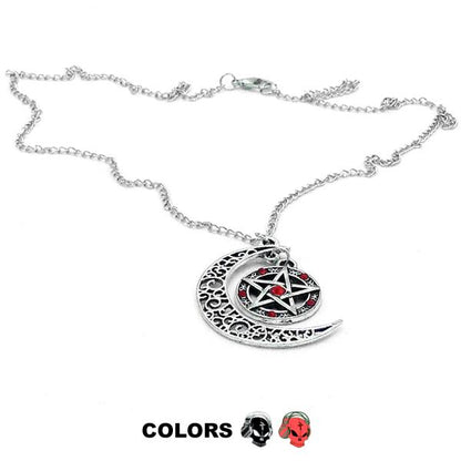  Halskette - Moon Pentagram