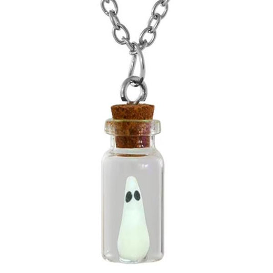 Necklace - Little ghost in a bottle