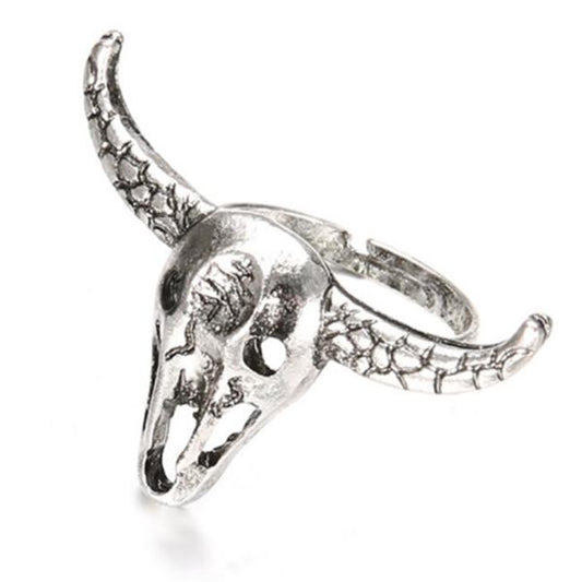 Ring - Bull Skull