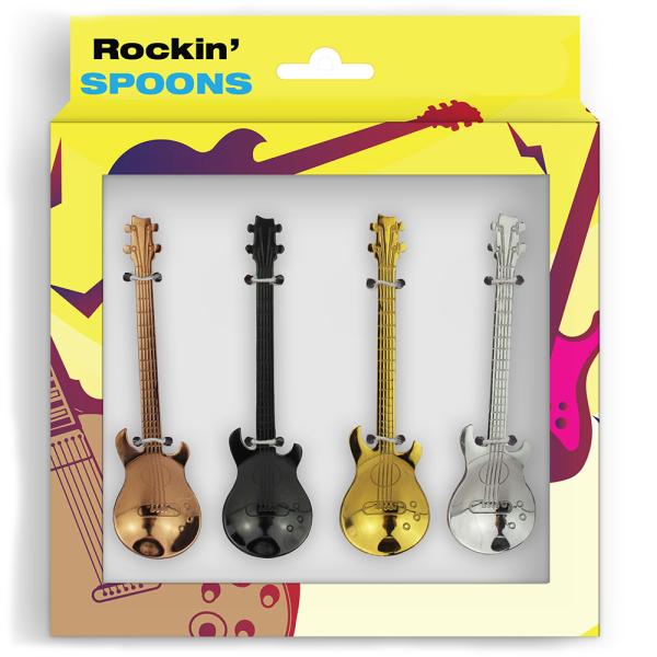 ROCK LÖFFEL - Gitarren Kaffeelöffel 4er Set
