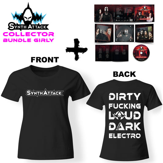 Bundle Girly - SYNTHATTACK - Damnation (Lim. Digipak + T-Shirt)