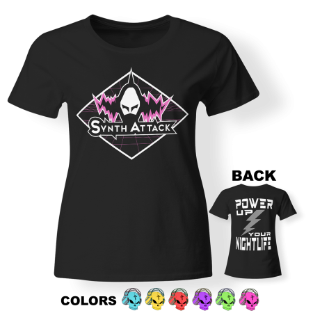 T-shirt Girly - SYNTHATTACK - Power up your Nightlife