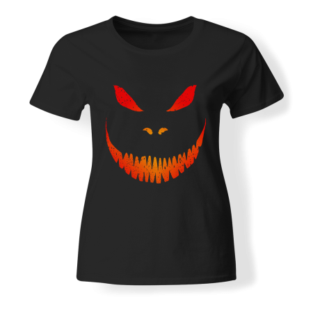 T-shirt Girly - DARKMERCH - Halloween Face "Billy"