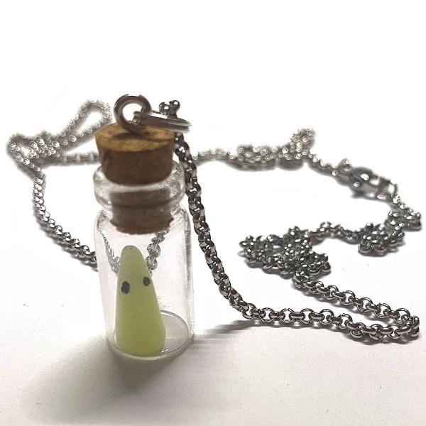 Necklace - Little ghost in a bottle